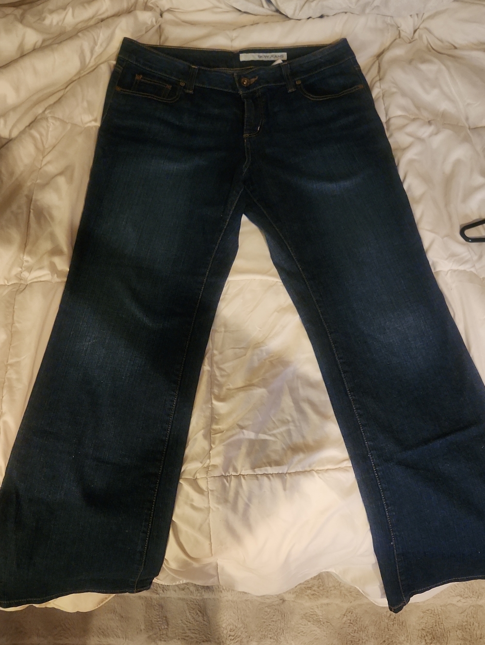Dkny Dark Blue Flare Jeans
